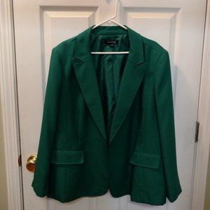 Women's Plus Size 24W Green Blaser